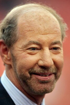 LANDOVER, MD - SEPTEMBER 11:  TV commentator Tony Kornheiser looks on before a game between the Minnesota Vikings and the Washington Redskins before the first Monday Night Football game of the season on at FedEx Field September 11, 2006 in Landover, Maryl