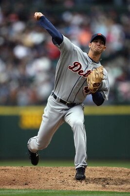 SEATTLE - APRIL 19:  Rick Porcello #48 of the Detroit Tigers pitches against the Seattle Mariners during the game on April 19, 2009 at Safeco Field in Seattle, Washington. (Photo by Otto Greule Jr/Getty Images)