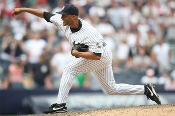 NEW YORK - MAY 24:  Mariano Rivera #42 of the New York Yankees pitches against the Philadelphia Phillies on May 24, 2009 at Yankee Stadium in the Bronx borough of New York City.  (Photo by Nick Laham/Getty Images)