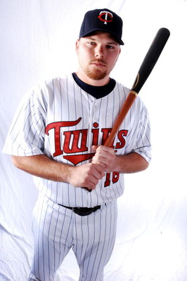 FORT MYERS, FL - FEBRUARY 25: Jason Kubel of the Minnesota Twins poses for a photo during spring training media day on February 25, 2008 at the Lee County Sports Complex in Fort Myers, Florida. (Photo by Marc Serota/Getty Images)