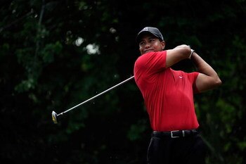 PONTE VEDRA BEACH, FL - MAY 10:  Tiger Woods plays a tee shot during the final round of THE PLAYERS Championship on THE PLAYERS Stadium Course at TPC Sawgrass on May 10, 2009 in Ponte Vedra Beach, Florida.  (Photo by Sam Greenwood/Getty Images)