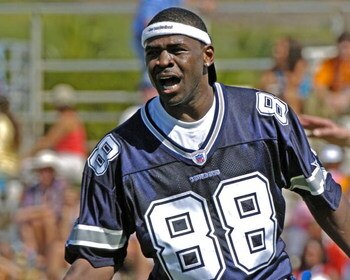 Dallas Cowboys wide receiver Michael Irvin   competes  in a flag-football legends  game during 2005 Pro Bowl week in Ko Olina, Honolulu February 11, 2005.  (Photo by Al Messerschmidt/Getty Images)