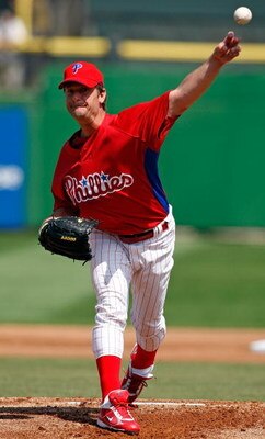 CLEARWATER, FL - MARCH 07:  Pitcher Jamie Moyer #50 of the Philadelphia Phillies pitches against the Detroit Tigers during a Grapefruit League Spring Training Game at Bright House Field on March 7, 2009 in Clearwater, Florida.  (Photo by J. Meric/Getty Im