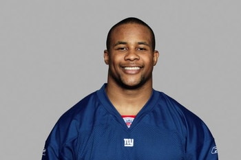 EAST RUTHERFORD, NJ - 2006:  Derrick Ward of the New York Giants poses for his 2006 NFL headshot at photo day in East Rutherford, New Jersey. (Photo by Getty Images)