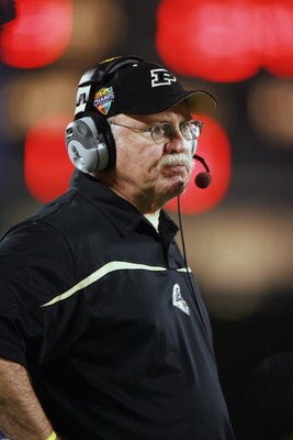 ORLANDO, FL - DECEMBER 29:  Head coach Joe Tiller of the Purdue Boilermakers looks on during the game against the Maryland Terrapins in the Champs Sports Bowl at Florida Citrus Bowl on December 29, 2006 in Orlando, Florida. Maryland won 24-7. (Photo by Do