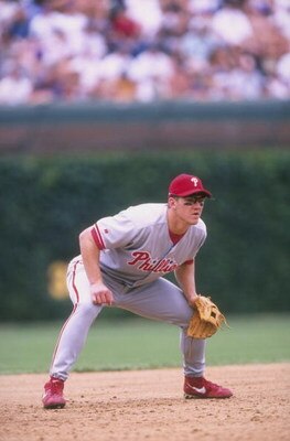 18 Jun 1998:   Scott Rolen #17 of the Philadelphia Phillies in action during a game against the Chicago Cubs at Wrigley Field in Chicago, Illinois. The Cubs defeated the Phillies 12-5. Mandatory Credit: David Seelig  /Allsport