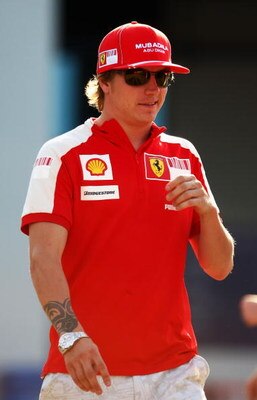 ISTANBUL, TURKEY - JUNE 06:  Kimi Raikkonen of Finland and Ferrari is seen in the paddock following qualifying for the Turkish Formula One Grand Prix at Istanbul Park on June 6, 2009, in Istanbul, Turkey.  (Photo by Clive Mason/Getty Images)