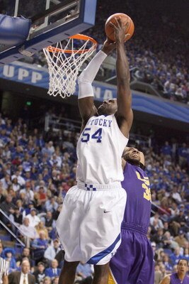LEXINGTON, KY - FEBRUARY 28:  Patrick Patterson #54 of the Kentucky Wildcats puts a shot up during the SEC game against the LSU Tigers at Rupp Arena on February 28, 2009 in Lexington, Kentucky.  (Photo by Andy Lyons/Getty Images)