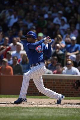 CHICAGO - APRIL 17: Aramis Ramirez #16 of the Chicago Cubs bats against the St. Louis Cardinals on April 17, 2009 at Wrigley Field in Chicago, Illinois. (Photo by Jonathan Daniel/Getty Images)