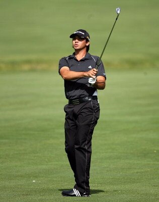 DUBLIN, OH - JUNE 04:  Jason Day of Australia hits his third shot on the 11th hole during the first round of the Memorial Tournament on June 4, 2009 at the Muirfield Village Golf Club in Dublin, Ohio.  (Photo by Andy Lyons/Getty Images)