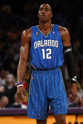 LOS ANGELES, CA - JUNE 07:  Dwight Howard #12 of the Orlando Magic reacts in overtime before losing 101-96 to the Los Angeles Lakers in Game Two of the 2009 NBA Finals at Staples Center on June 7, 2009 in Los Angeles, California. NOTE TO USER: User expres