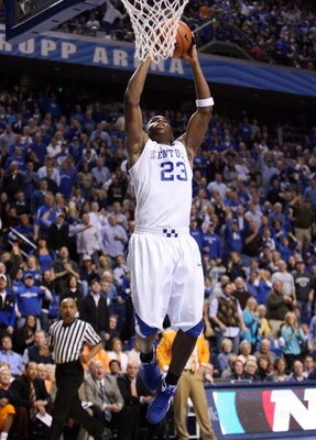 LEXINGTON, KY - FEBRUARY 21:  Jodie Meeks #23 of the Kentucky Wildcats dunks the ball during the SEC game against the Tennessee Volunteers at Rupp Arena on February 21, 2009 in Lexington, Kentucky.  (Photo by Andy Lyons/Getty Images)