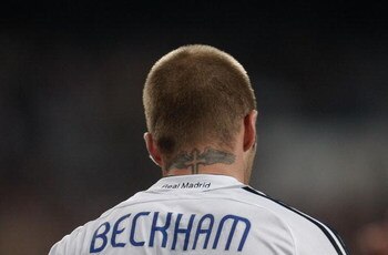 MADRID, SPAIN - JUNE 17:  David Beckham of Real Madrid looks on during the Primera Liga match between Real Madrid and Mallorca at the Santiago Bernabeu stadium on June 17, 2007 in Madrid, Spain.  (Photo by Denis Doyle/Getty Images)