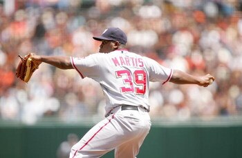 SAN FRANCISCO - MAY 13:  Shairon Martis #39 of the WashingtonNationals pitches against the San Francisco Giants at AT&T Park on May 13, 2009 in San Francisco, California.  (Photo by Ezra Shaw/Getty Images)