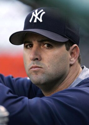 DETROIT - OCTOBER 06:  (FILE) Pitcher Cory Lidle #30 of the New York Yankees is seen during warm-ups prior to the start of Game Three of the 2006 American League Division Series against the Detroit Tigers on October 6, 2006 at Comerica Park in Detroit, Mi