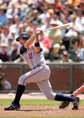 SAN FRANCISCO - MAY 13:  Ryan Zimmerman #11 of the Washington Nationals bats against the San Francisco Giants at AT&T Park on May 13, 2009 in San Francisco, California.  (Photo by Ezra Shaw/Getty Images)