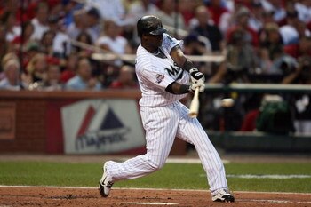 ST. LOUIS, MO - JULY 14:  National League All-Star Hanley Ramirez of the Florida Marlins bats during the 2009 MLB All-Star Game at Busch Stadium on July 14, 2009 in St Louis, Missouri. (Photo by Dilip Vishwanat/Getty Images)