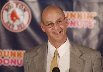 BOSTON, MA - DECEMBER 4:  Terry Francona smiles while fielding questions from reporters after being named the Red Sox 44th manager in club history at a Fenway Park press conference December 4, 2003 in Boston, Massachusetts. Francona, who had once managed 