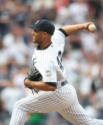 NEW YORK - MAY 24:  Mariano Rivera #42 of the New York Yankees pitches against the Philadelphia Phillies on May 24, 2009 at Yankee Stadium in the Bronx borough of New York City.  (Photo by Nick Laham/Getty Images)