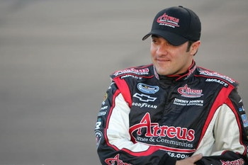 AVONDALE, AZ - APRIL 11:  David Stremme, driver of the #64 Arteus Homes & Communities Chevrolet, stands on the grid prior to the NASCAR Nationwide Series Bashas' Supermarkets 200 at Phoenix International Raceway on April 11, 2008 in Avondale, Arizona.  (P
