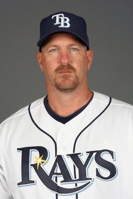PORT CHARLOTTE, FLORIDA - FEBRUARY 20:  Troy Percival #40 of the Tampa Bay Rays poses during Photo Day on February 20, 2009 at the Charlotte County Sports Park in Port Charlotte, Florida. (Photo by: Nick Laham/Getty Images)