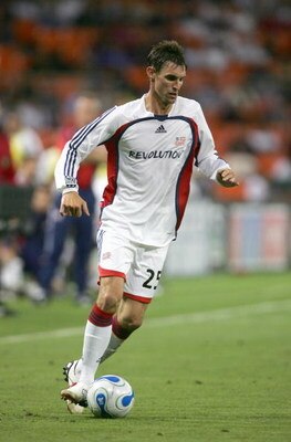 WASHINGTON DC - JUNE 3: Andy Dorman #25 of the New England Revolution controls the ball during the MLS game against the DC United on June 3 2006 at RFK Stadium in Washington DC. The United won 1-0.  (Photo by Doug Pensinger/Getty Images)
