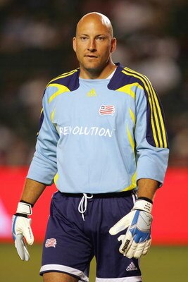 CARSON, CA - JUNE 30:  Goalkeeper Matt Reis #1 of the New England Revolution looks on during a break in game action against Chivas USA during their MLS match at the Home Depot Center on June 30, 2007 in Carson, California. Chivas USA defeated the Revoluti