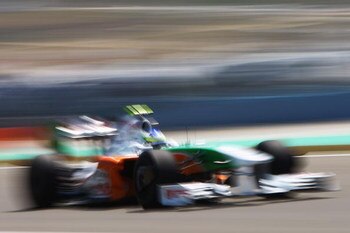 ISTANBUL, TURKEY - JUNE 06:  Giancarlo Fisichella of Italy and Force India drives during qualifying for the Turkish Formula One Grand Prix at Istanbul Park on June 6, 2009, in Istanbul, Turkey.  (Photo by Paul Gilham/Getty Images)
