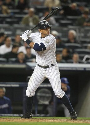 NEW YORK - JUNE 03:  Alex Rodriguez #13 of the New York Yankees bats against the Texas Rangers on June 3, 2009 at Yankee Stadium in the Bronx borough of New York City.  (Photo by Nick Laham/Getty Images)