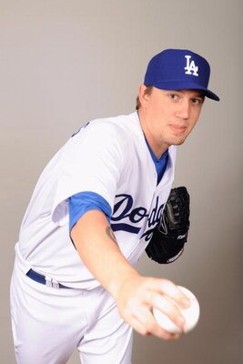 GLENDALE, AZ - FEBRUARY 21:  Travis Schlichting of the Los Angeles Dodgers poses during photo day at Camelback Ranch on February 21, 2009 in Glendale, Arizona. (Photo by Harry How/Getty Images)