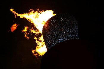 BEIJING - AUGUST 08:  The Olympic Flame during the Opening Ceremony for the 2008 Beijing Summer Olympics at the National Stadium on August 8, 2008 in Beijing, China.  (Photo by Paul Gilham/Getty Images)