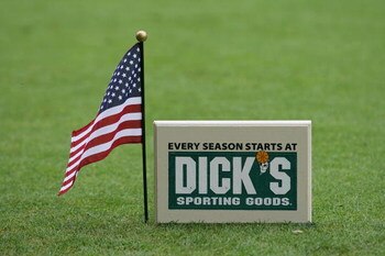 ENDICOTT, NY - JULY 04: American flags were added to the tee markers during the first round of the Dick's Sporting Goods Open at the En-Joie Golf Course held on on July 4, 2008 in Endicott, New York.  (Photo by Michael Cohen/Getty Images)