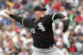 CHICAGO - JUNE 17: Bobby Jenks #45 of the Chicago White Sox pitches against the Chicago Cubs on June 17, 2009 at Wrigley Field in Chicago, Illinois. (Photo by Jonathan Daniel/Getty Images)