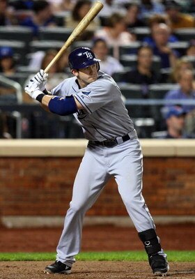 NEW YORK - JUNE 19:  Evan Longoria #3 of the Tampa Bay Rays bats against the New York Mets on June 19, 2009 at Citi Field in the Flushing neighborhood of the Queens borough of New York City.  (Photo by Jim McIsaac/Getty Images)