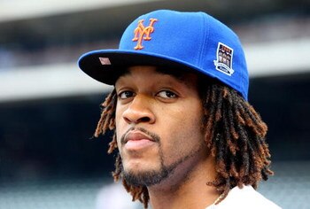NEW YORK - JUNE 26:  New York Knicks 2009 first round draft pick Jordan Hill looks on as as the New York Mets take batting practice before playing the New York Yankees on June 26, 2009 at Citi Field in the Flushing neighborhood of the Queens borough of Ne
