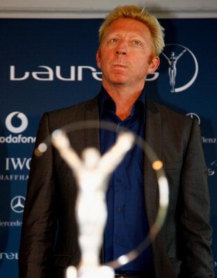 DORTMUND, GERMANY - JUNE 19:  Boris Becker attends the Laureus World Comeback of the year award during a ceremony and press conference held at the B1 on June 19, 2009 in Dortmund, Germany.  (Photo by Friedemann Vogel/Getty Images for Laureus)