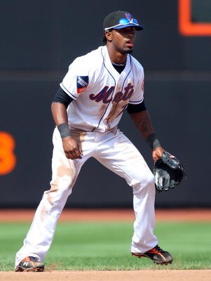 NEW YORK - APRIL 29:  Jose Reyes #7 of the New York Mets plays the field against the Florida Marlins on April 29, 2009 at Citi Field in the Flushing neighborhood of the Queens borough of New York City. The Marlins defeated the Mets 4-3.  (Photo by Jim McI