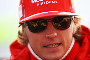 NORTHAMPTON, UNITED KINGDOM - JUNE 20: Kimi Raikkonen of Finland and Ferrari is seen in the paddock following qualifying for the British Formula One Grand Prix at Silverstone on June 20, 2009 in Northampton, England. (Photo by Paul Gilham/Getty Images)