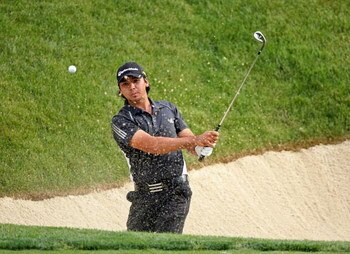 DUBLIN, OH - JUNE 04:  Jason Day of Australia hits his third shot on the 17th hole during the first round of the Memorial Tournament on June 4, 2009 at the Muirfield Village Golf Club in Dublin, Ohio.  (Photo by Andy Lyons/Getty Images)