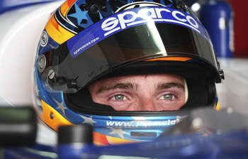 SYDNEY, AUSTRALIA - FEBRUARY 2:  Jonathan Summerton of Team USA waits in the pits during qualifying for the Australian A1 Grand Prix at Eastern Creek Raceway February 2, 2008 in Sydney, Australia.  (Photo by Brendon Thorne/Getty Images)