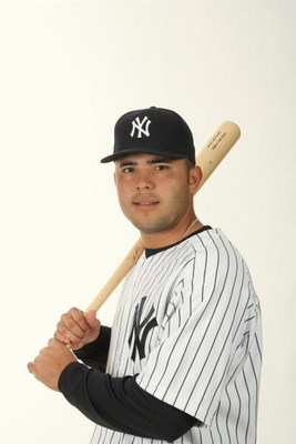 TAMPA, FL - FEBRUARY 19:  Jesus Montero #83 of the New York Yankees poses during Photo Day on February 19, 2009 at Legends Field in Tampa, Florida. (Photo by Nick Laham/Getty Images)