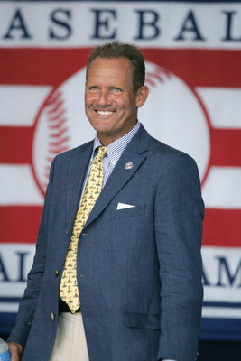 COOPERSTOWN, NY - JULY 31: Hall of Famer George Brett attends the Baseball Hall of Fame Induction ceremony on July 31, 2005 at the Clark Sports Complex in Cooperstown, New York. (Photo by Ezra Shaw/Getty Images)