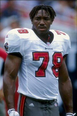 20 Sep 1998:  Defensive tackle Marcus Jones #78 of the Tampa Bay Buccaneers looks on during the game against the Chicago Bears at the Raymond James Stadium in Tampa, Florida. The Buccaneers defeated the Bears 27-15. Mandatory Credit: Scott Halleran  /Alls