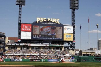 PITTSBURGH - APRIL 07: A view of PNC Park prior to a game between the Chicago Cubs and Pittsburgh Pirates during the Home Opener for the Pittsburgh Pirates on April 7, 2008 at PNC Park in Pittsburgh, Pennsylvania. (Photo by Gregory Shamus/Getty Images)