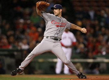 BOSTON - SEPTEMBER 23: Cliff Lee #31 of the Cleveland Indians delivers a pitch in the first inning against the Boston Red Sox on September 23, 2008 at Fenway Park in Boston, Massachusetts. (Photo by Elsa/Getty Images)