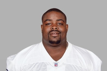 IRVING, TX - 2008:  Tank Johnson of the Dallas Cowboys poses for his 2008 NFL headshot at photo day in Irving, Texas.  (Photo by Getty Images)
