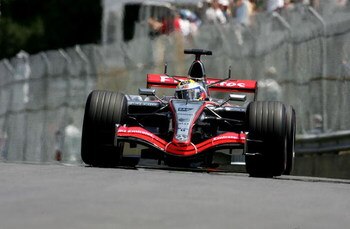 MONTREAL, QC - JUNE 24:  Juan Pablo Montoya of Columbia races for McLaren-Mercedes during the qualifying round of the Canadian Formula One Grand Prix at the Gilles-Villeneuve Circuit on June 24, 2006 in Montreal, Canada.  (Photo by Mark Thompson/Getty Ima