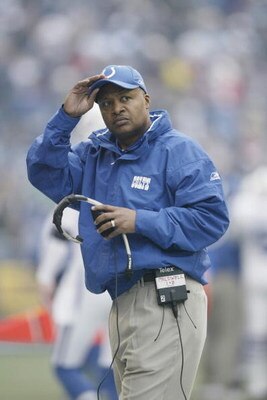 SEATTLE - DECEMBER 24:  Assistant head coach Jim Caldwell of the Indianapolis Colts looks on against the Seattle Seahawks at Qwest Field on December 24, 2005 in Seattle, Washington. The Seahawks defeated the Colts 28-13.  (Photo by Otto Greule Jr/Getty Im