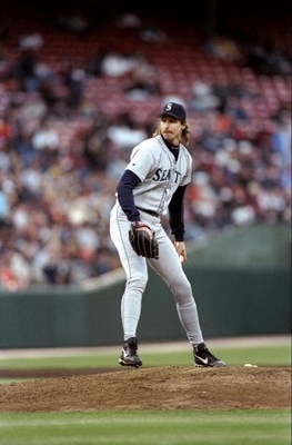 8 Jun 1998:  Randy Johnson #51 of the Seattle Mariners in action during a game against the San Francisco Giants at 3 Com Park in San Francisco, California. The Giants defeated the Mariners 4-3. Mandatory Credit: Otto Greule Jr.  /Allsport