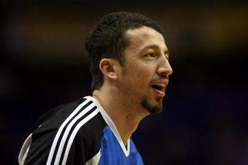 ORLANDO, FL - JUNE 14:  Hedo Turkoglu #15 of the Orlando Magic warms up before Game Five of the 2009 NBA Finals against the Los Angeles Lakers on June 14, 2009 at Amway Arena in Orlando, Florida.  NOTE TO USER:  User expressly acknowledges and agrees that